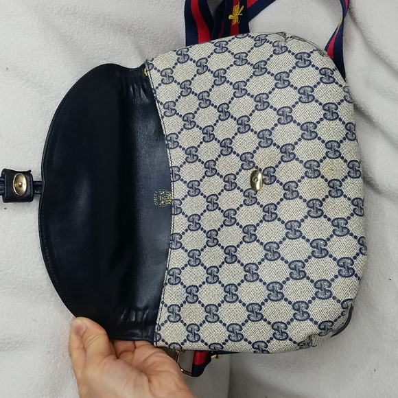 Gucci Blue and Red Crossbody Bag - Picture 11 of 13